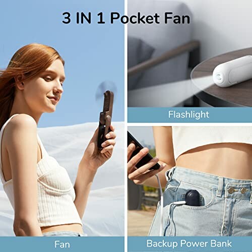 JISULIFE Handheld Mini Fan