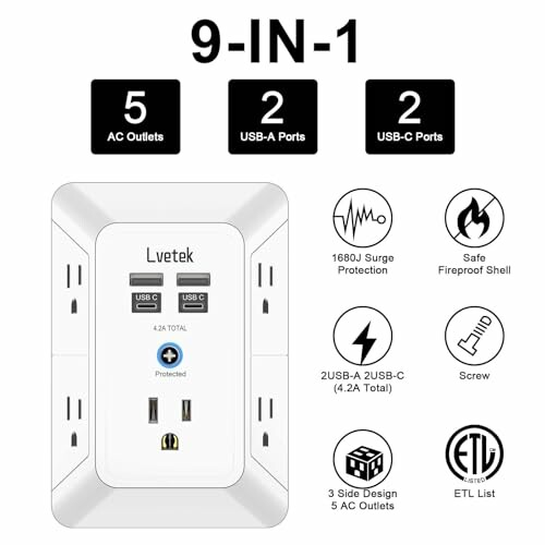 Lvetek Outlet Extender
