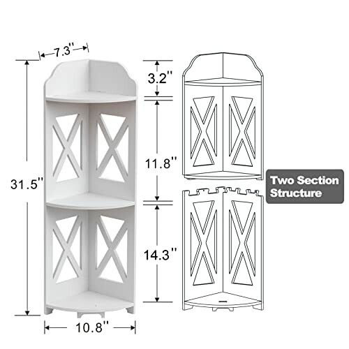 J JINXIAMU Corner Shelf Stand