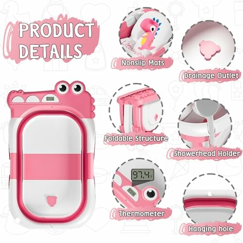 MoreFeel Collapsible Baby Bathtub