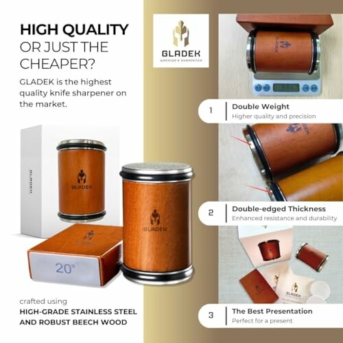 GLADEK Luxury Rolling Knife Sharpener