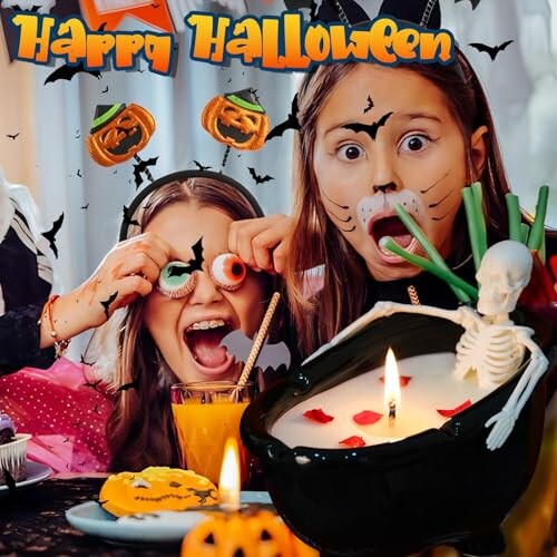Halloween Skeleton Candles