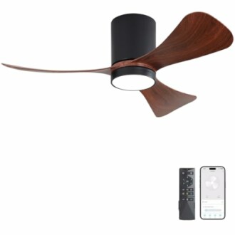 42" Smart Flush Mount Ceiling Fan