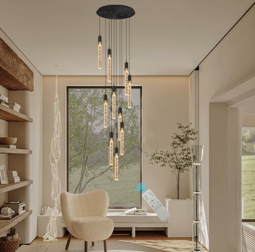 Flashing God Black Chandelier