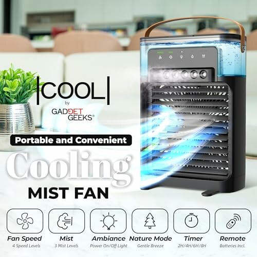 Portable Air Conditioner with Cooling Mist