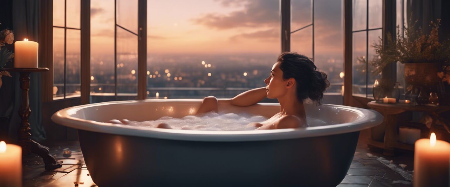 Relaxing bath image