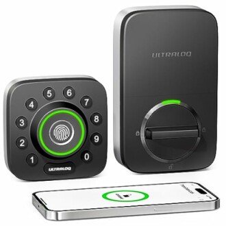 Smart lock system with keypad and smartphone app