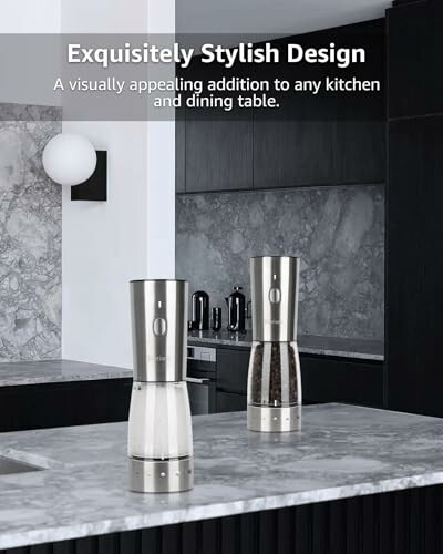 Electric Salt and Pepper Grinder Set