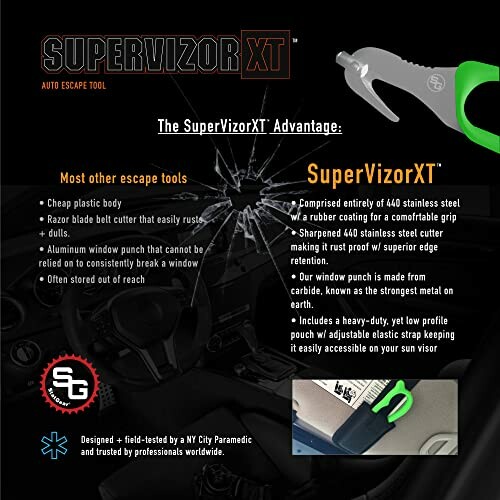 SuperVizor XT auto escape tool features and advantages.