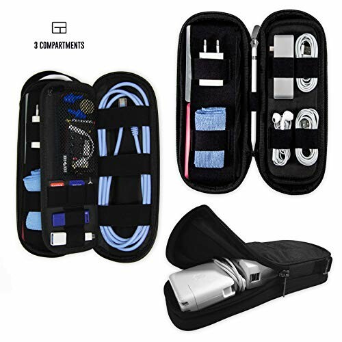 Side by Side Cable Organizer Tech Bag