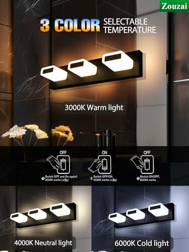 Zouzai 20 Inch LED Vanity Light